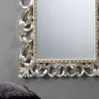 Grote verticale wand spiegel met gedecoreerde gestel Paris Viadurini