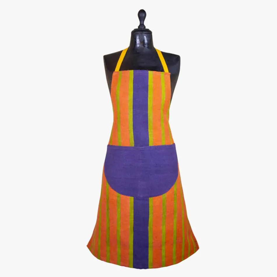 Kunstschort in canvas van hennep Uniek stuk Italiaans vakmanschap Viadurini