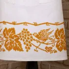 Italiaanse handgemaakte linnen schort uit één stuk - merken Viadurini