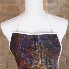 Italiaanse handgemaakte schort in katoen met handmatige kunstdruk - merken Viadurini