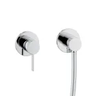 Douchegroep Douchekop en Glijrail Rond of Vierkant Rozet - Erkole Viadurini