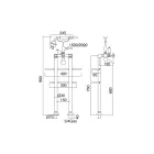 Vintage design messing staande badkuip groep Made in Italy - Katerina Viadurini