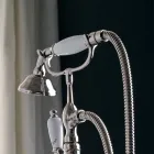 Staand bad met handdoekenrek en handdouche Made in Italy - Turijn Viadurini