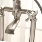 Made in Italy Messing Vloer Badgroep, Vintage Stijl - Silvana Viadurini