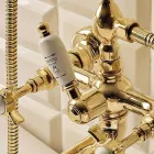 Vintage stijl messing badkuip groep gemaakt in Italië - Katerina Viadurini