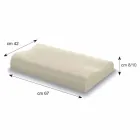 Double Wave Kussen in Memory Foam 10 cm hoog Made in Italy - Nimes Viadurini