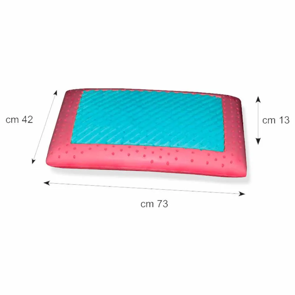 Kussen in Memory Ginseng en Memory AirSense 13 cm hoog Made in Italy - Metz Viadurini