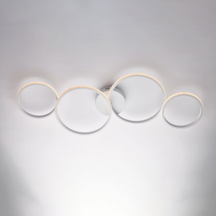 Designverlichting van glas en metaal, gemaakt in Italië - Aldebaran Viadurini