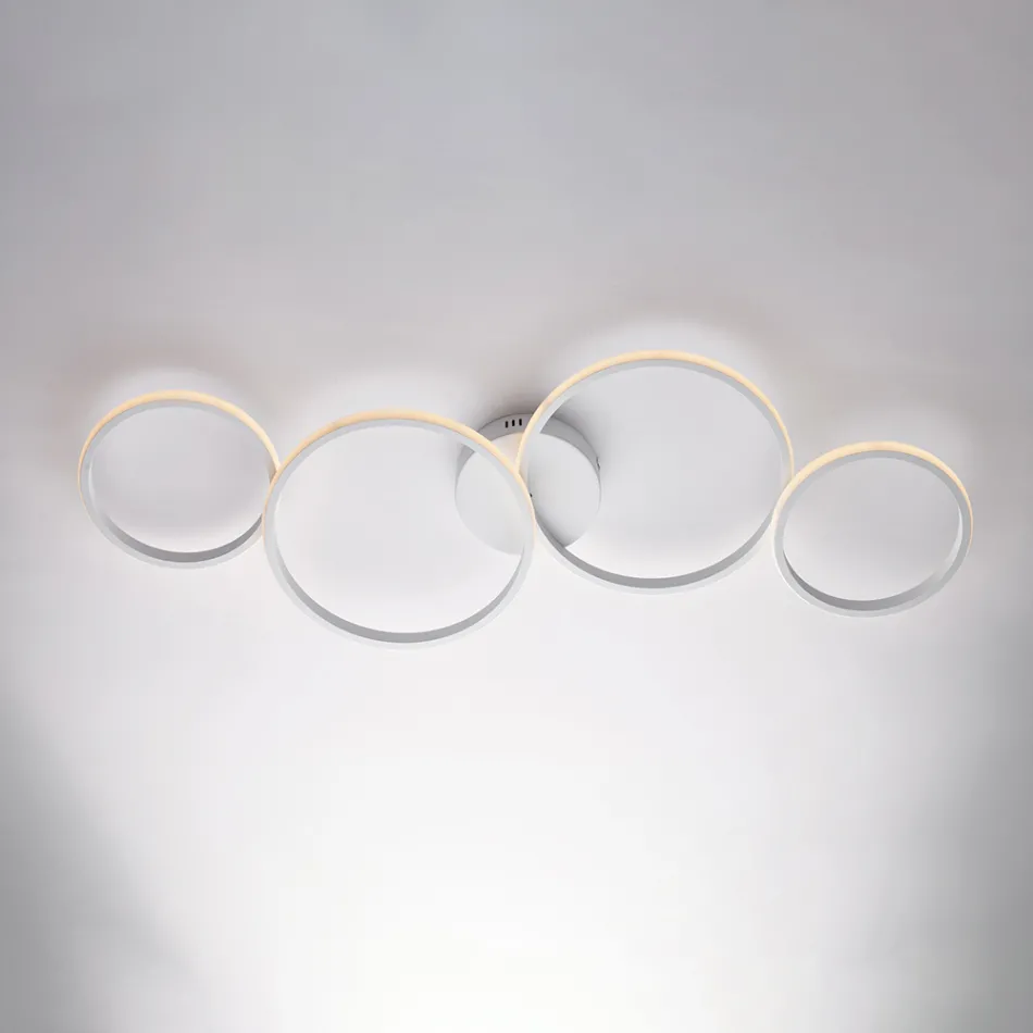 Designverlichting van glas en metaal, gemaakt in Italië - Aldebaran Viadurini