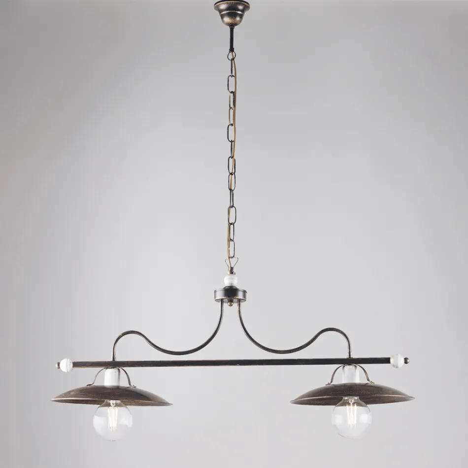 Italiaanse verlichting van glas en metaal voor stijlvolle ruimtes – Equinozio Viadurini