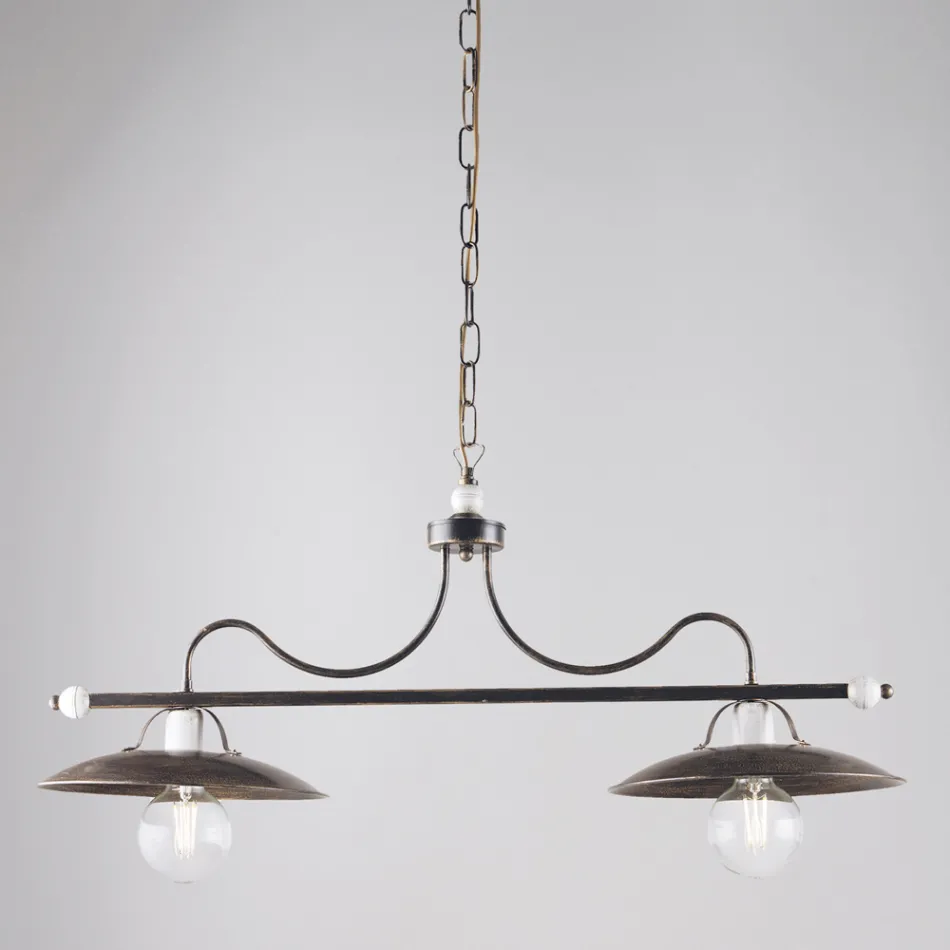 Italiaanse verlichting van glas en metaal voor stijlvolle ruimtes – Equinozio Viadurini