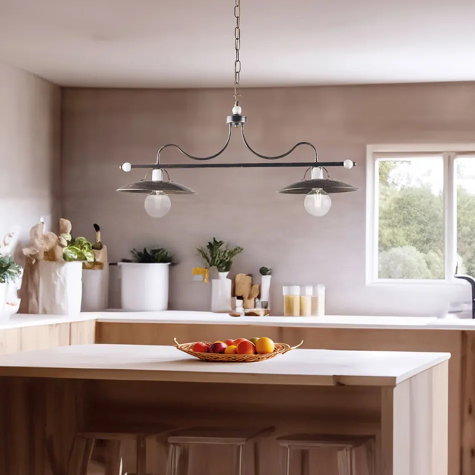 Italiaanse verlichting van glas en metaal voor stijlvolle ruimtes – Equinozio Viadurini