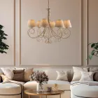 Verlichting van glas en metaal, gemaakt in Italië, voor het creëren van elegante ruimtes – Draco Viadurini