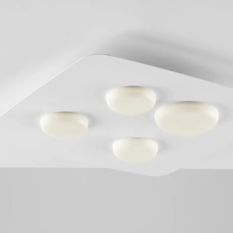 Verlichting van glas en metaal, gemaakt in Italië, om uw interieur te verfraaien – Kepler Viadurini