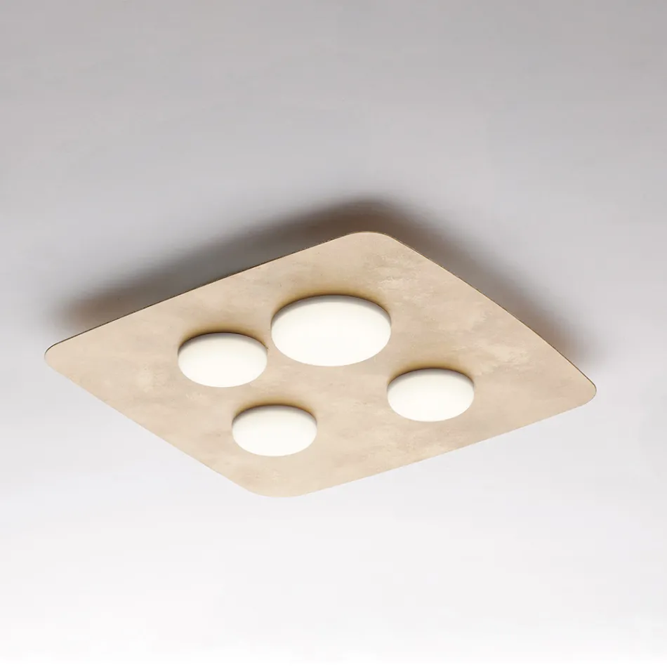 Verlichting van glas en metaal, gemaakt in Italië, om uw interieur te verfraaien – Kepler Viadurini