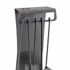 Set van 4 Made in Italy Design stalen openhaardgereedschappen - Chandler Viadurini