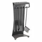 Set van 4 Made in Italy Design stalen openhaardgereedschappen - Chandler Viadurini