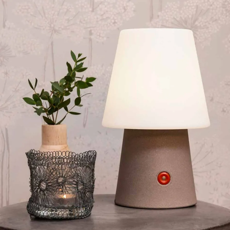 Oplaadbare LED-lamp in gekleurd plastic voor binnen of buiten - Fungostar Viadurini