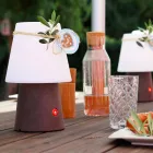 Oplaadbare LED-lamp in gekleurd plastic voor binnen of buiten - Fungostar Viadurini