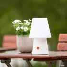 Oplaadbare LED-lamp in gekleurd plastic voor binnen of buiten - Fungostar Viadurini