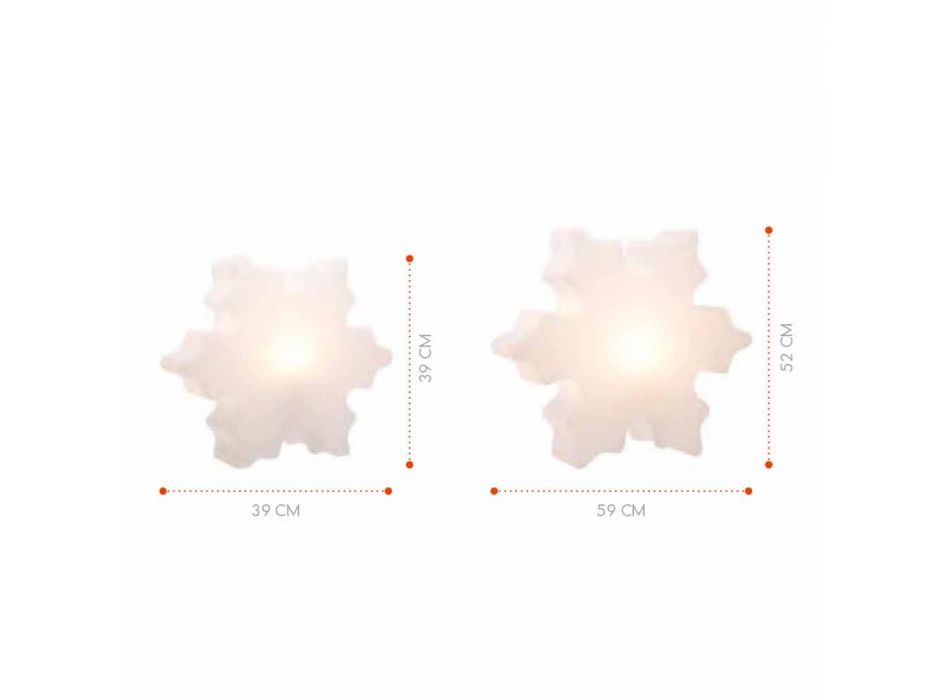 Ledlamp, zonne- of E27 kristalontwerp voor binnen of buiten - Nevestar Viadurini
