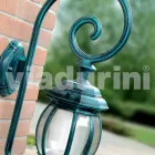 Wandlamp buiten van gegoten aluminium gemaakt in Italië, Anika Viadurini