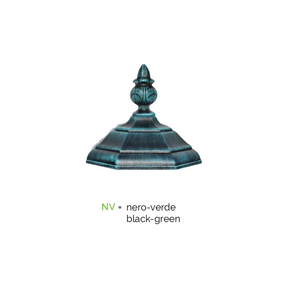 Vintage stijl buitenwandlamp van aluminium gemaakt in Italië - Leona Viadurini