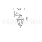 Tuinwandlamp van gegoten aluminium Made in Italy - Pinako Viadurini