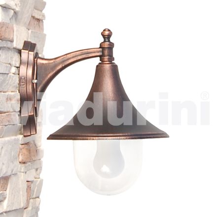 Tuinwandlamp van gegoten aluminium gemaakt in Italië, Anusca Viadurini