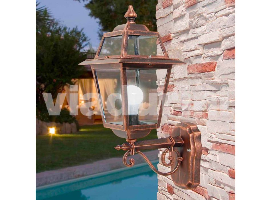 Kristel, een aluminium tuinwandlamp gemaakt in Italië Viadurini