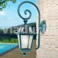 Tuin wandlamp mnade met aluminium, geproduceerd in Italië, Kristel