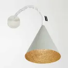Design wandlamp In-es.artdesign Jazz Cement geverfd Viadurini