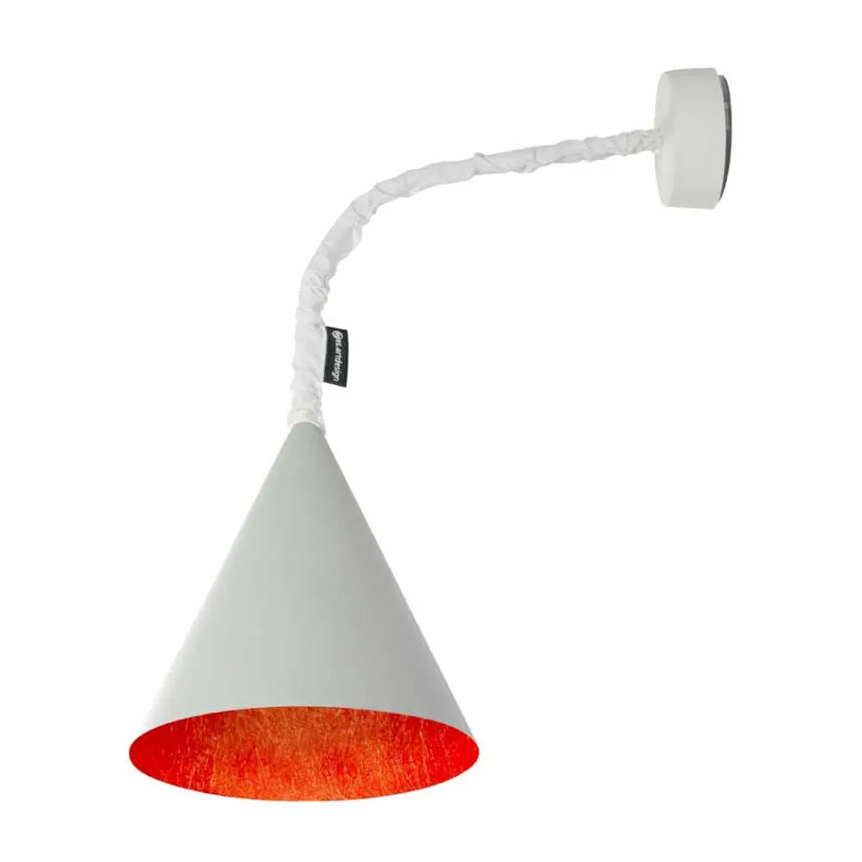 Design wandlamp In-es.artdesign Jazz Cement geverfd Viadurini