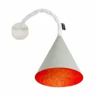Design wandlamp In-es.artdesign Jazz Cement geverfd Viadurini