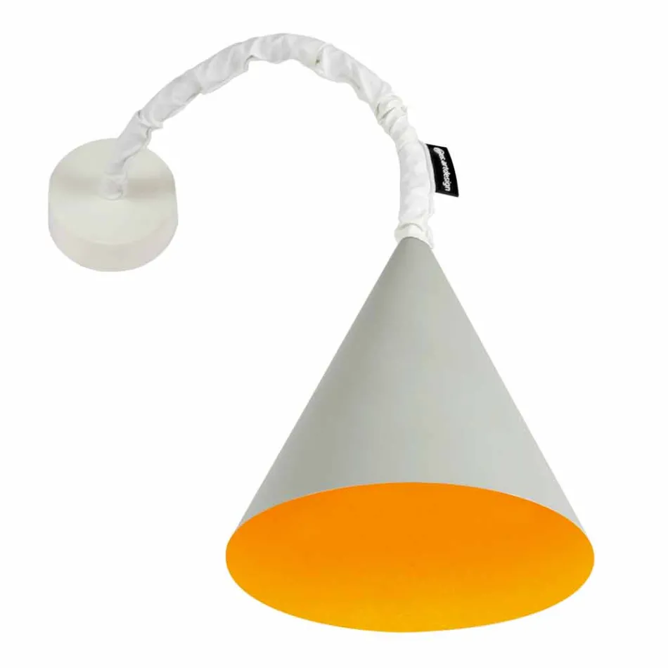 Design wandlamp In-es.artdesign Jazz Cement geverfd Viadurini