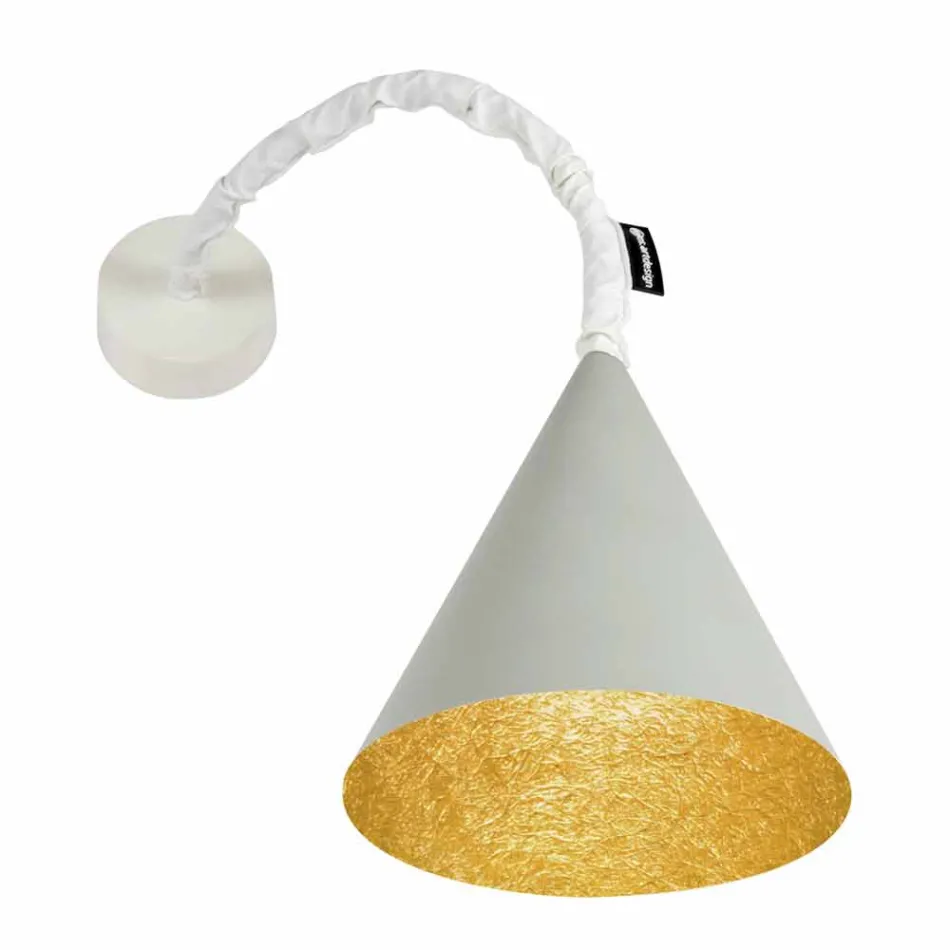 Design wandlamp In-es.artdesign Jazz Cement geverfd Viadurini