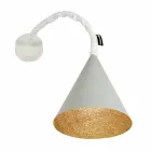 Design wandlamp In-es.artdesign Jazz Cement geverfd Viadurini