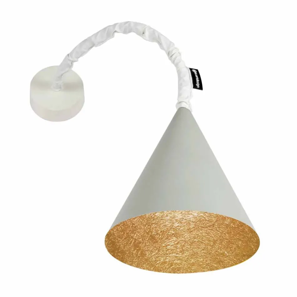 Design wandlamp In-es.artdesign Jazz Cement geverfd Viadurini