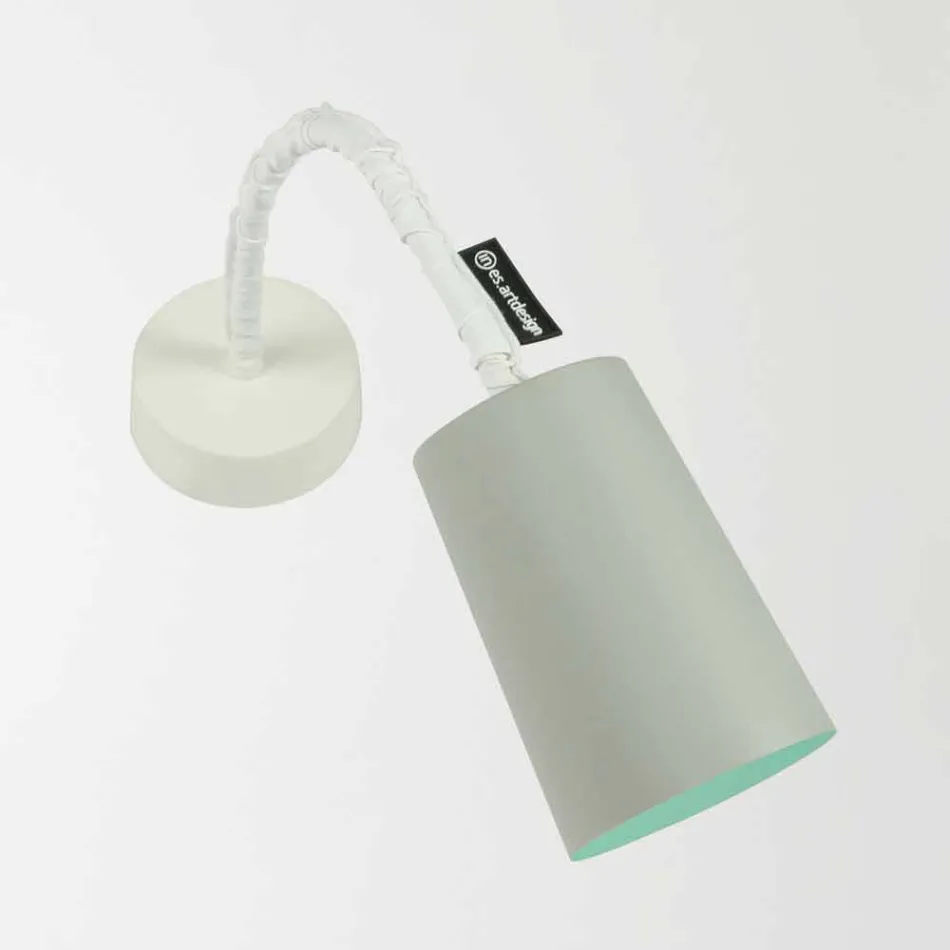 Designer wandlamp In-es.artdesign Verf met geverfd cement Viadurini