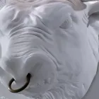 Wandlamp met 2 lampjes in keramisch design in de vorm van een stier - Marrena Viadurini