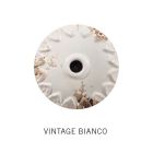 Handgemaakte halve maan wandlamp van ijzer en keramiek - Vintage Viadurini