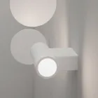 Design buitenwandlamp in wit of zwart aluminium - Leopida Viadurini