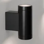 Design buitenwandlamp in wit of zwart aluminium - Leopida Viadurini