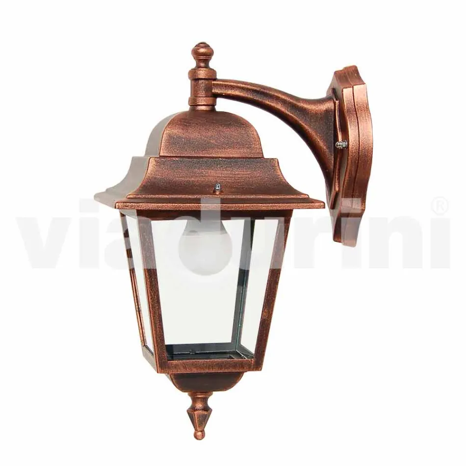 Aluminium tuinwandlamp gemaakt in Italië, Aquilina Viadurini