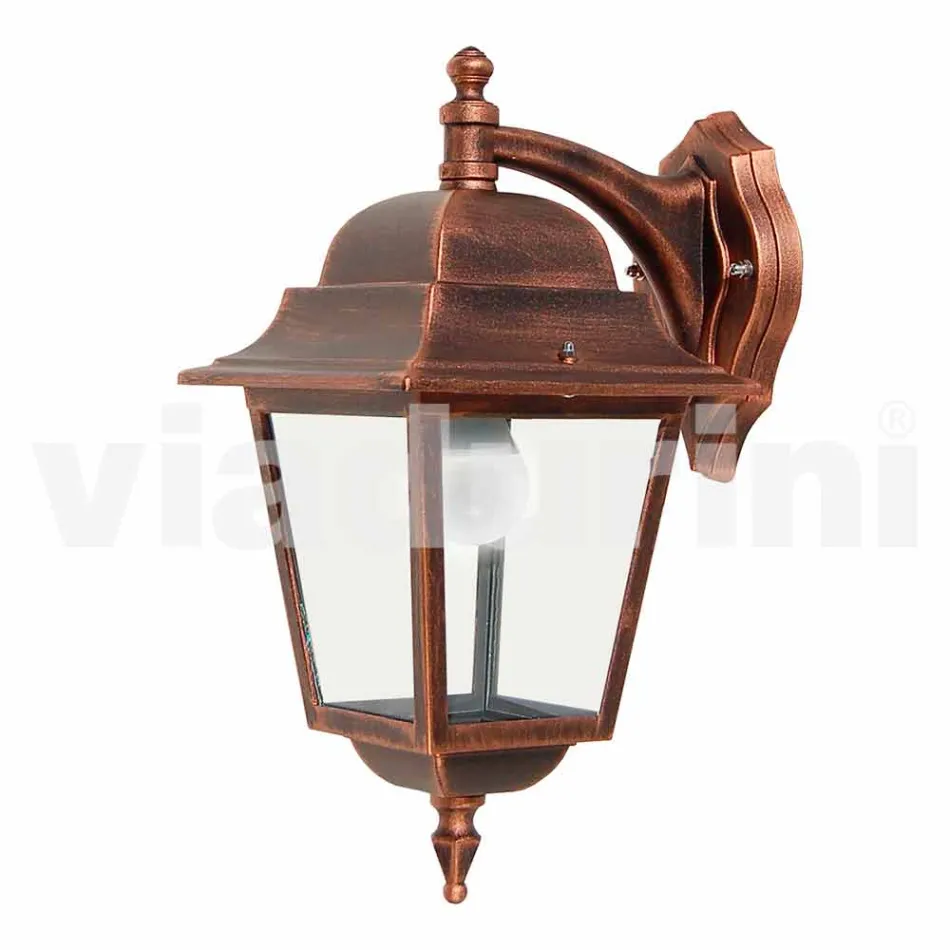 Aluminium tuinwandlamp gemaakt in Italië, Aquilina Viadurini