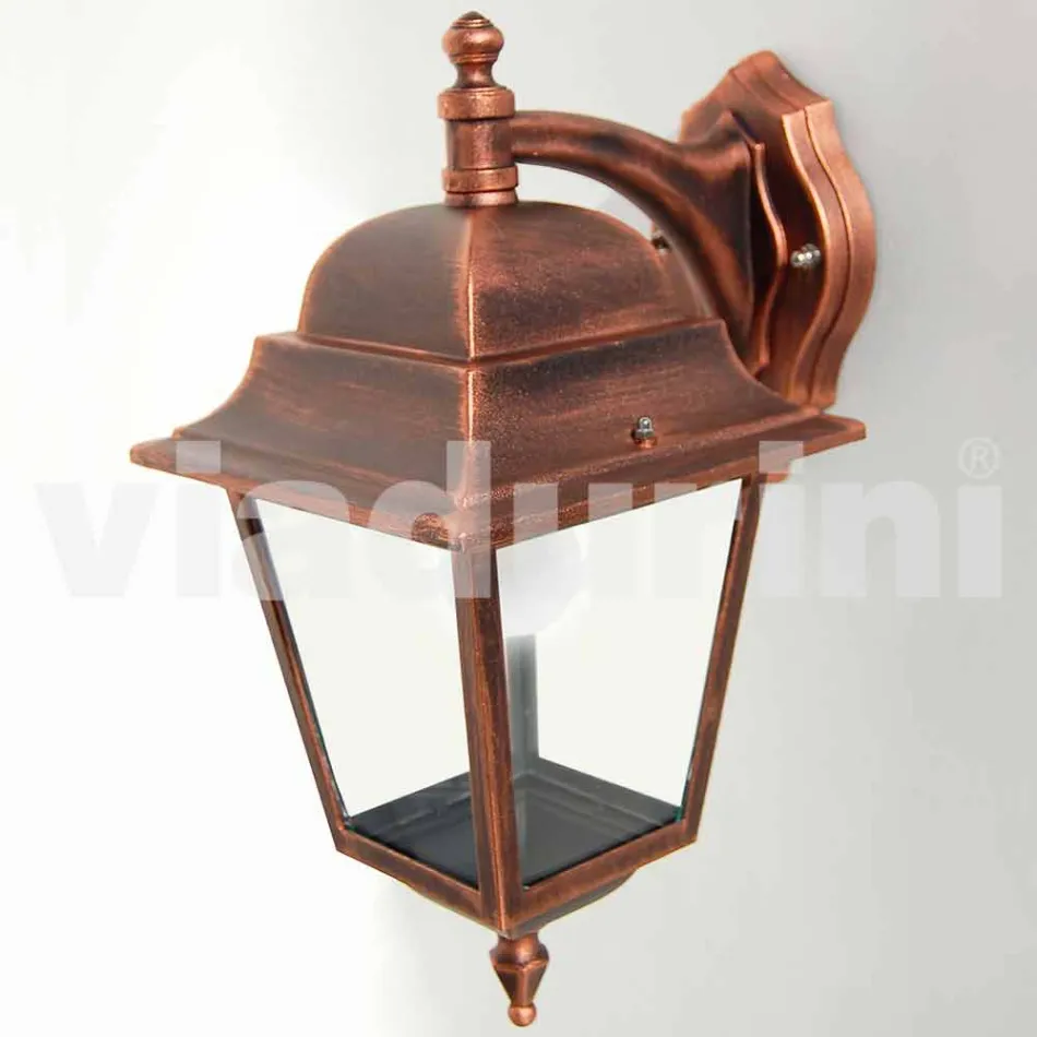 Aluminium tuinwandlamp gemaakt in Italië, Aquilina Viadurini