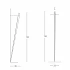 Dimbare metalen wandlamp met geïntegreerde LED Made in Italy - Celine Viadurini