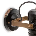 Wandlamp van ijzer en industrieel handgemaakt keramiek - Urban Viadurini