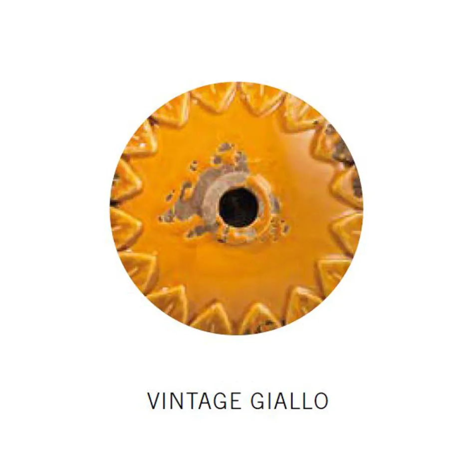 Wandlamp van ijzer en industrieel handgemaakt keramiek - Urban Viadurini