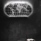 Planisphere wandlamp in lasergegraveerd acrylkristal - Rihanna Viadurini